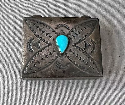 Vintage Sterling Silver 925 & Turquoise Pill Box;U639 • $65.22