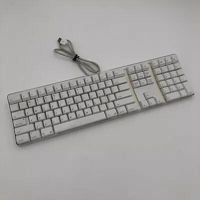 Genuine Apple Mac A1048 White Wired Full Size Keyboard / 2 USB Port US Clear • $8