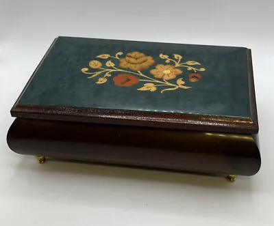 VTG Romance Swiss Made Splendid Laquere Music Box Made In Italy Plays Love Story • $19.99