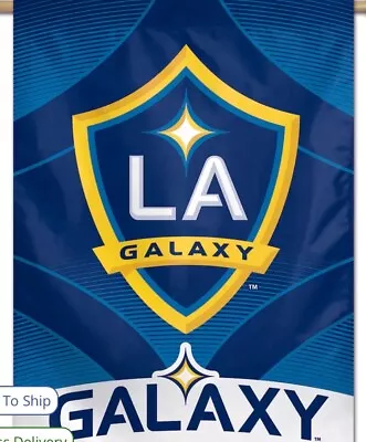 MLS LA Galaxy Vertical Flag 28”x40” • $15