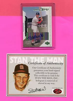 Stan Musial St. Louis Cardinals 2014 Autographed Ud Stan The Man Baseball Card • $29.99