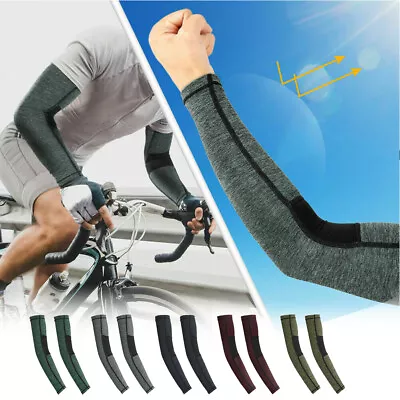 Sports Arm Sleeves Cycling Running Fishing Climbing Sun UV Protection Hand Cover • $6.99