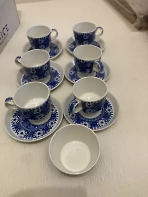 £50 • Buy Arabia Coffee Cup And Saucer Set Of 6 With Sugar Bowl