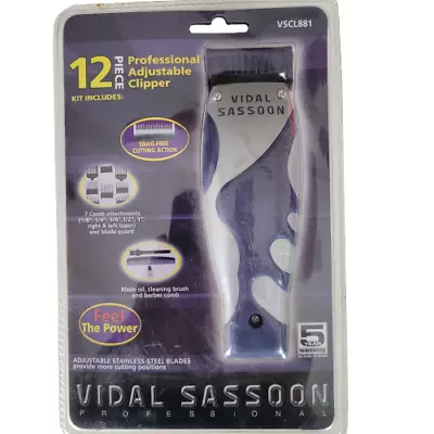 Vidal Sasson VSCL881 12-Piece Home Haircutting Clipper Trimmer Barber Kit Salon • $28.88