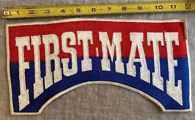 US Maritime Service FirstMate Patch On Red White Blue Large Sew On • $14.99