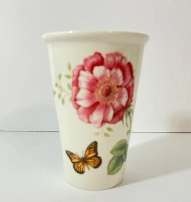 Lenox Butterfly Meadow Tall Thermal Travel Mug With Lid - 10 Oz • £8.54