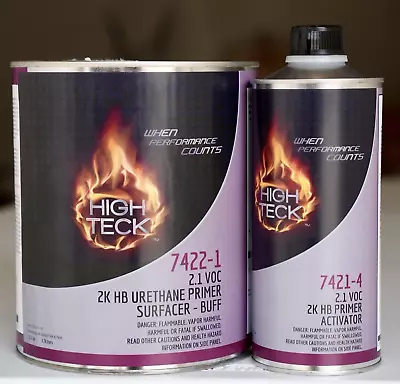 High Teck 7422 2K HB Urethane Primer/Sealer/DTM BUFF(TAN) GALLON Kit W/Hardener • $129.99