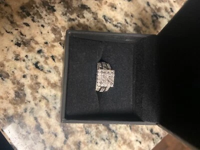 $2100 • Buy 2 CT Diamond Engagement Ring Size 7 White Gold- Zales- Pre Owned 