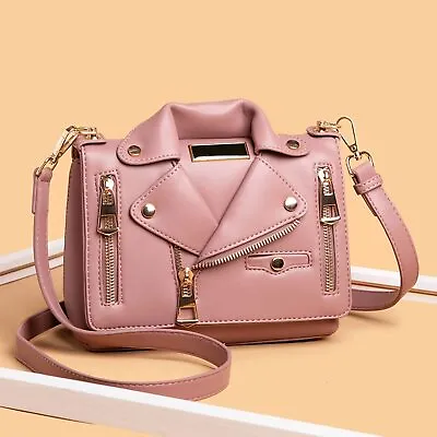 $106 • Buy Unique Women Crossbody Strap Shoulder Bag Evening Handbag In Pink Jacket Shape