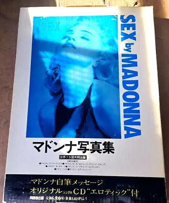 Madonna Sex Photo Book 1992 Photo Book Japanese Version Popular Rare CD Included • $105