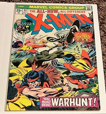 X-Men #95 - High Grade VF  Death Of Thunderbird Marvel Comics 1975 Wolverine • $41