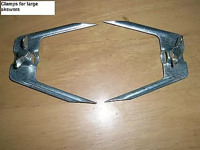 £20 • Buy Meat Clamps (Prongs) For Greek Cypriot Motorised Cyprus BBQ £18 A Pair