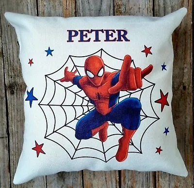 Spiderman Personalised Cushion Spider-man Marvel Avengers Christmas Gift • £18.99