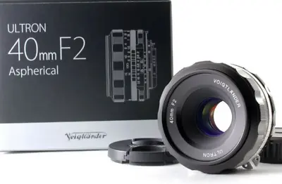 UNUSED Voigtlander Ultron 40mm F2 Aspherical SL II AI-S MF Black Rim Lens NIKON • $539