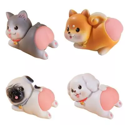 Cute Peach White Dog Butt Squeeze Fidget Toy Soft Squishy Stress Relief Novelty • $17.80