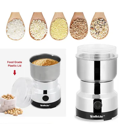 Electric Coffee Bean Grinder Nut Seed Herb Spice Crusher Mill Blender Commercial • £11.47