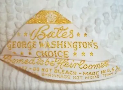 Vintage Bedspread •Bates Geo. Washington Hobnail Chenille  Queen 100  X 118  • $65.50