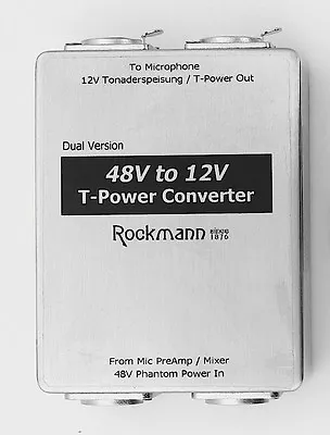 £88.90 • Buy Dual 48V To 12V T-POWER CONVERTER ADAPTER Sennheiser MKH416 405 406T 415 T12 GSP