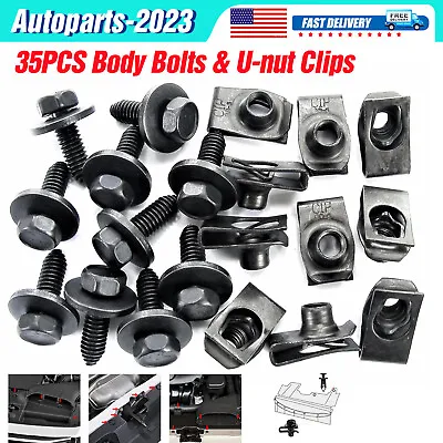 35pcs For Honda Car Body Bolts Washer & Fastener Rivet Splash Shield Guard Cover • $9.49