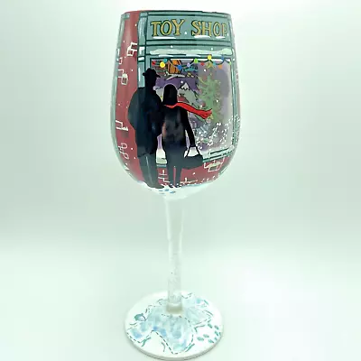 Lolita Hand Painted Wine Glass A Kid At Heart 15 Oz  With Drink Recipe On Bottom • £26.03