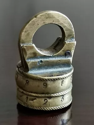 Vintage Russian Empire Mini Combination Padlock With Secret Cipher Lock RARE • $280