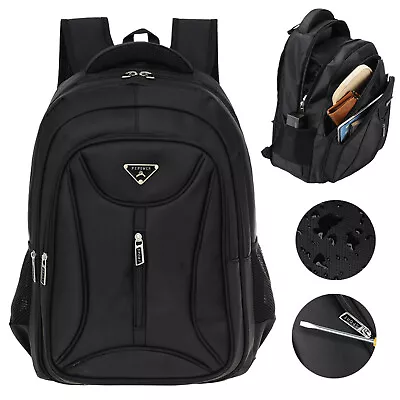 17.3  Laptop Backpack Waterproof Large Men Women Boys Rucksack Travel School Bag • £12.99