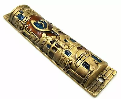 Mezuzah Case For Kosher Scroll  Jerusalem Of Gold Design 4 Inch Made In Israel • $25.24