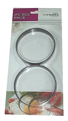 2 X Non Stick Bakeware Egg Rings Easy Eggs Brand New • £2.99