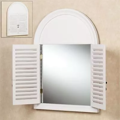 Plymouth Shutter Wall Mirror Off White • $229.99