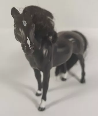 1988 Black Mare Horse 8  Standing Grand Champions Vtg Toy Model Used See Picture • $10