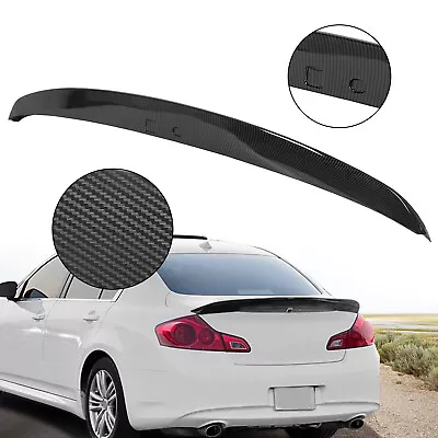 For Infiniti G25 G35 G37 Q40 Sedan 07-15 2010 JDM Trunk Wing Spoiler Carbon Look • $48.50