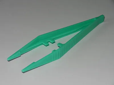 £3.40 • Buy Pk Of 10 - Plastic Tweezers 'Suregrip' Design - Jade