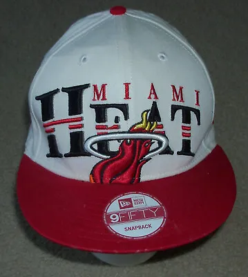 Out Of Print NEW ERA 9FIFTY MIAMI HEAT NBA Hardwood Classics Snapback Hat • $9.99