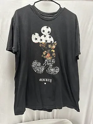 Neff Mens T Shirt Size XL Black Special Edition Disney Mickey Mouse Tee • $16.99