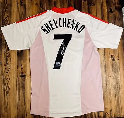 Andriy Shevchenko Signed AC Milan Home Jersey #7 - Beckett Autograph Holo • £288.30