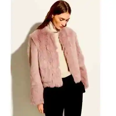 NWT Vince Reversible Genuine Shearling Jacket In Mauve Sz Medium $1950 Retail • $498