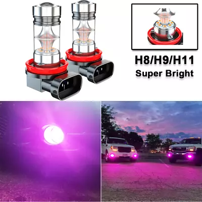 Pink Purple - LED Fog Lights 2x LED Bulbs For BMW 328i 325xi 330xi 2002-2006 • $12.99