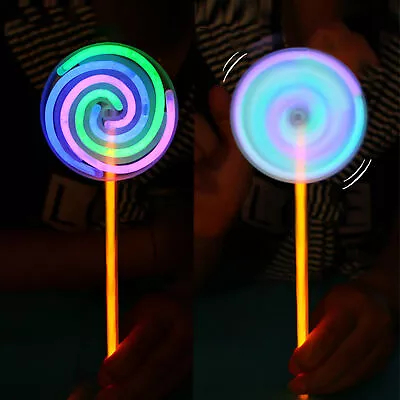 8  L Lollipop Glow Sticks Kids LED Light-Up Toy Girls Princess Flashing Wand • $7.91
