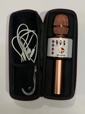 BONAOK Karaoke Wireless Microphone Bluetooth Handheld Karaoke Machine  • $15