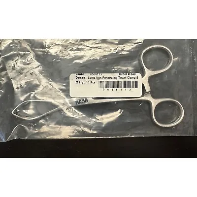 Lorna Non Penetrating Towel Clamp 5  Non Surgical Mock Medical Practice Prop • $2.97