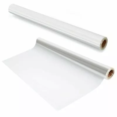 80cm Wide Clear Cellophane Roll Florist Craft Film Wrap Gift Hamper Christmas • £2.95