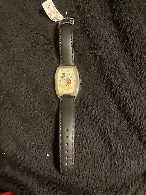 Fossil Mickey Mouse Watch With Collectible Wooden Train 7832/15000 Never Used • $150