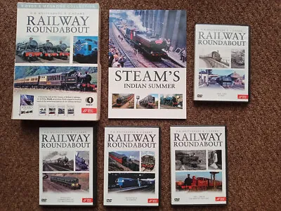 Railway Roundabout Collection - 4 DVD 11 Hours +84 Page Book Boxed • £14.99