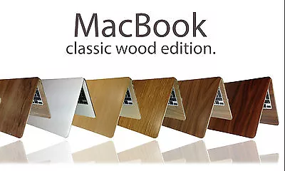 £9.99 • Buy Textured Wood Skin Sticker For MacBook Air Pro 11  13  15  17  Retina Wrap Decal