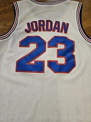 Space Jam Michael Jordan #23 White Jersey Tune Squad Mens Medium Unbranded • $5.99