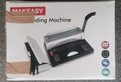 MAKEASY Binding Machine 21-Hole 450 Sheet Paper Punch Binder • £39.95