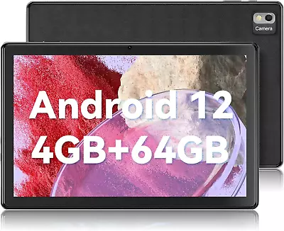SGIN Tablet 10.1 Inch 4GB RAM 64GB ROM With Quad-Core Android 12 Camera MTK8183 • $84.40