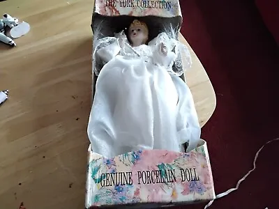 VintageChristmas Tree Fairy Topper 11 Ins White Satin/feather Wingscan Be Hung. • £10