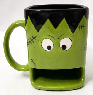 £24.32 • Buy Halloween Frankenstein Cookie DUNK Mug Coffee Cup Cocoa Spooky Fun Green Zombie