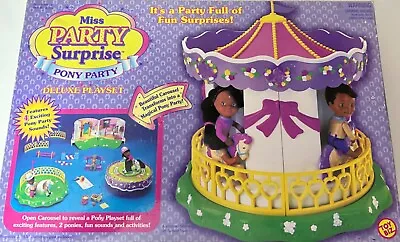 Toy Biz Miss Party Surprise Pony Party Deluxe Playset 1999 Original Box • $19.95